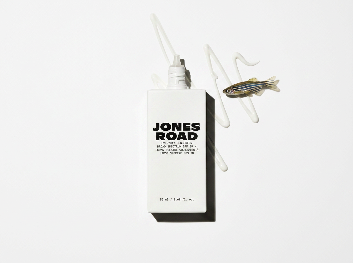 Jones Road Everyday Sunscreen product packaging and texture